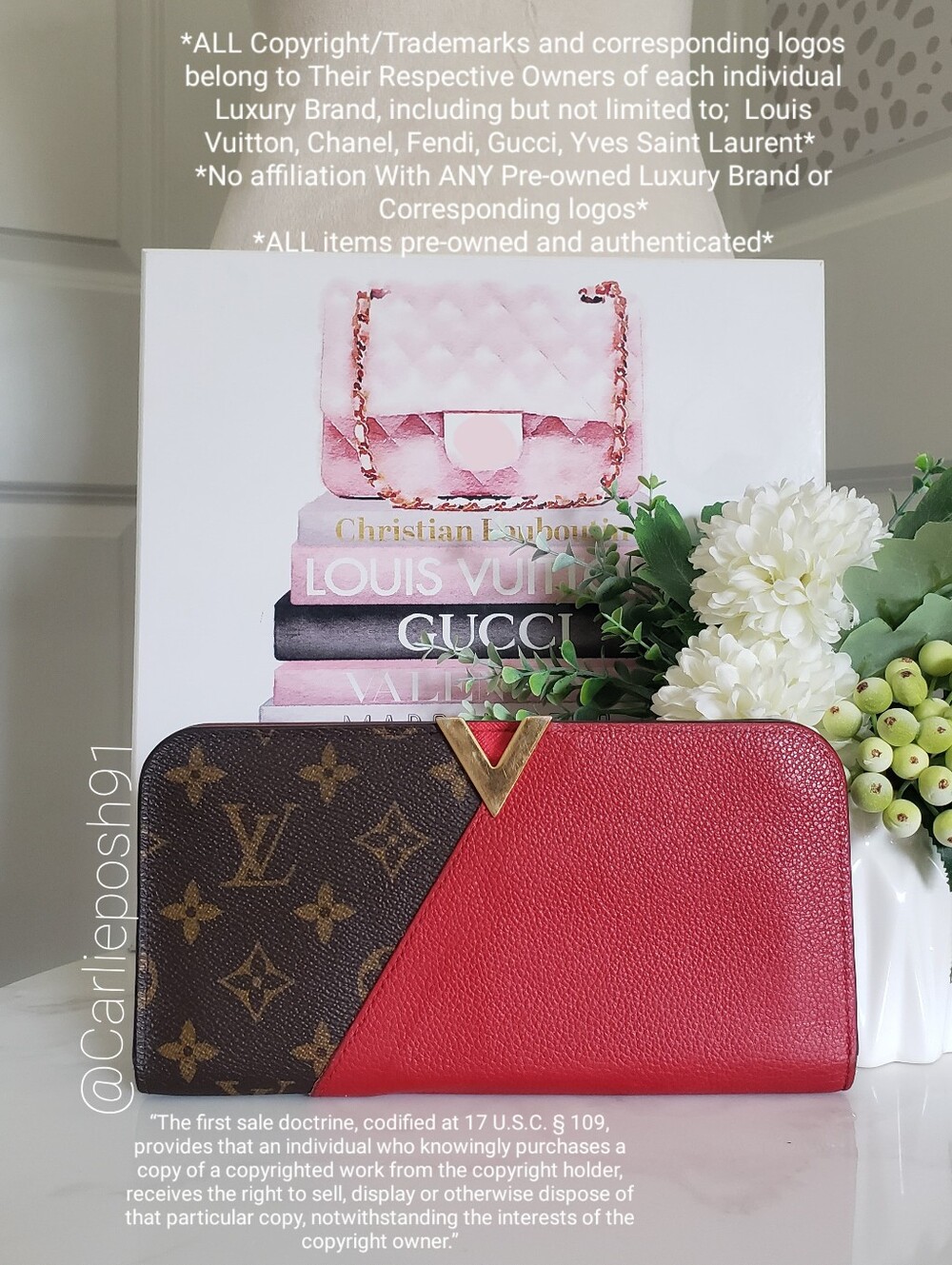 Authentic Pre-owned Louis Vuitton Kimono Long Wallet - Picture 3 of 15